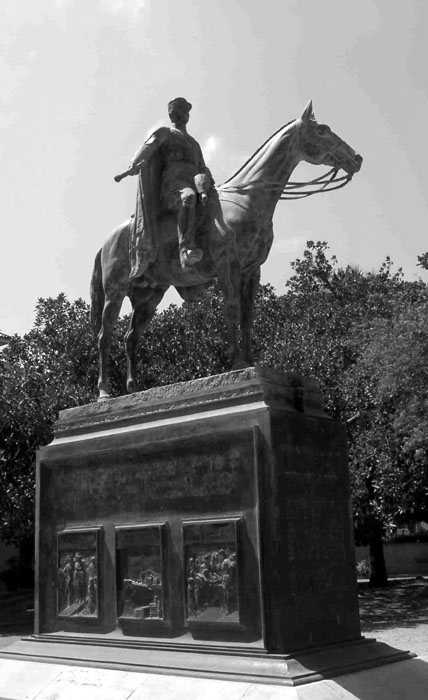 Statue équestre du Général Lyautey à Casablanca