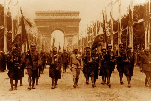 Le défilé de la victoire du 14 juillet 1919