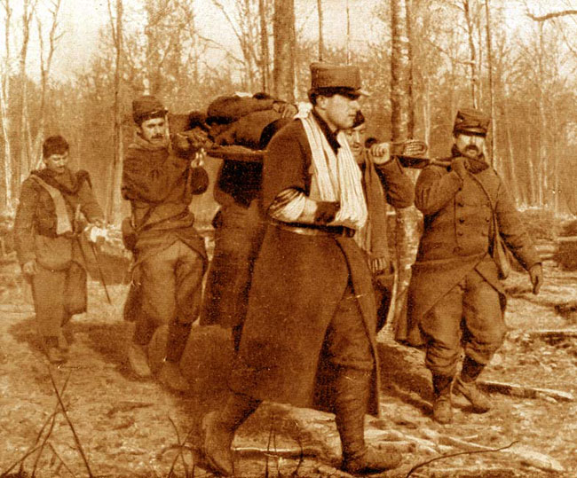 Le corps de Bruno Garibaldi est ramené vers l'arrière