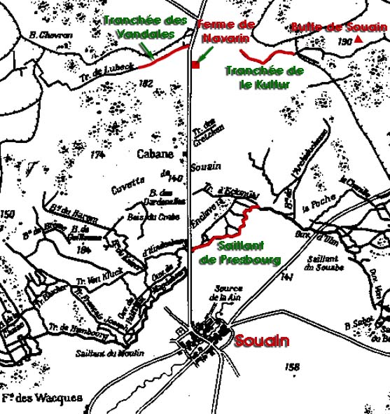 Carte de la ferme de Navarin