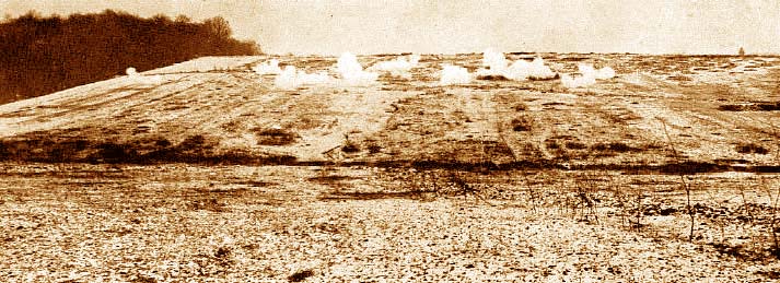 Un bombardement en Champagne