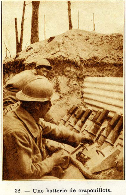 Une batterie de crapouillots