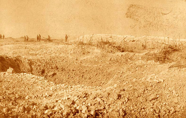 Le paysage dévasté de Verdun