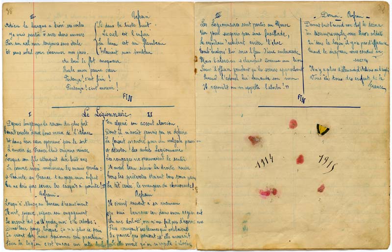 Carnet de chant de Camille Puisségur